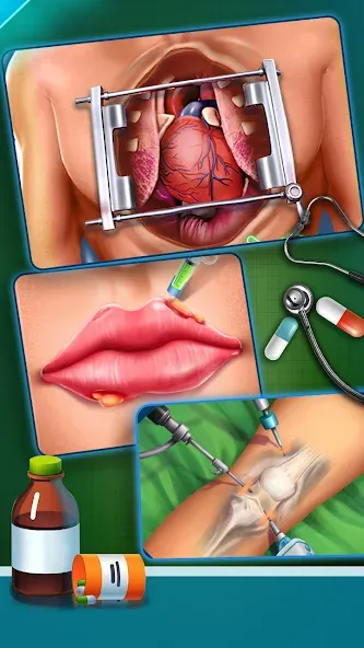 Surgery Doctor Simulator Games  [МОД Бесконечные монеты] Screenshot 4