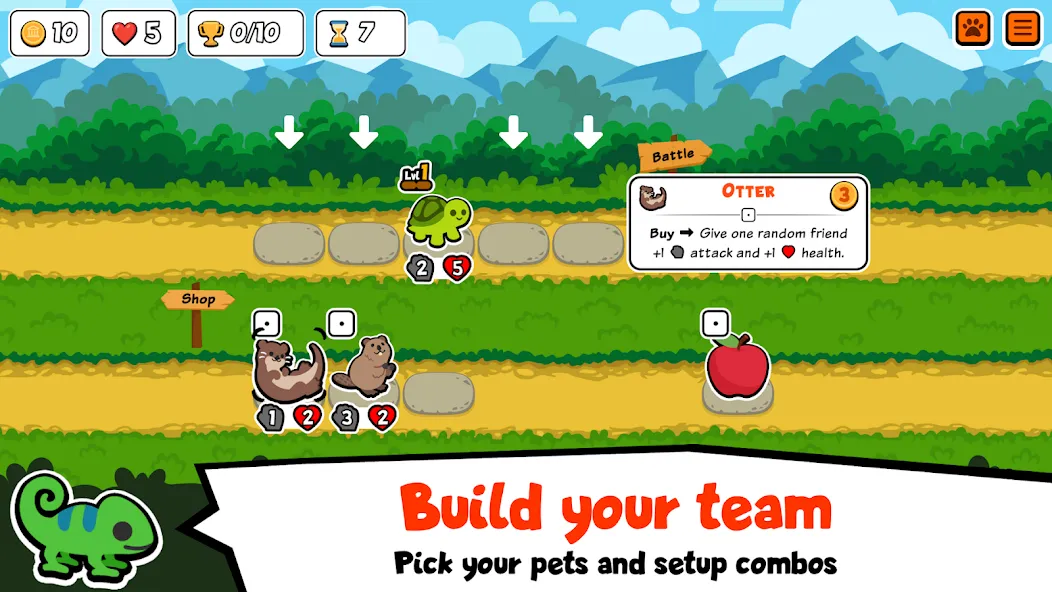 Super Auto Pets (упер Ауто Петс)  [МОД Menu] Screenshot 1