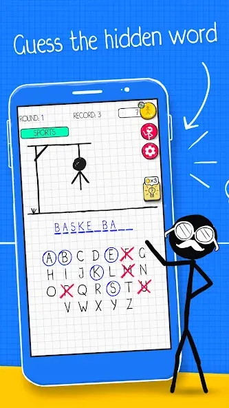 Hangman  [МОД Бесконечные монеты] Screenshot 1