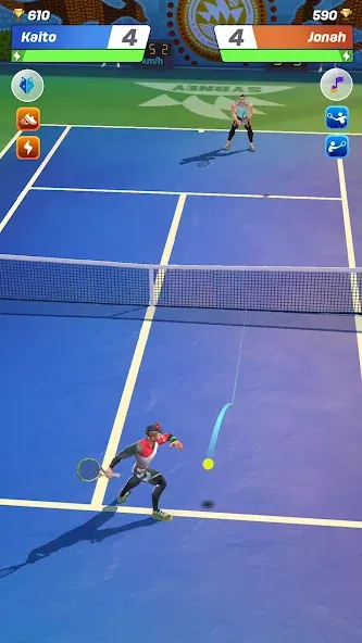 Tennis Clash: Multiplayer Game (Теннис Клаш)  [МОД Много денег] Screenshot 1