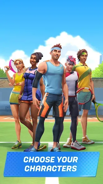 Tennis Clash: Multiplayer Game (Теннис Клаш)  [МОД Много денег] Screenshot 5