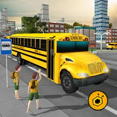 Взлом School Bus Driving Game  [МОД Unlimited Money] - стабильная версия apk на Андроид