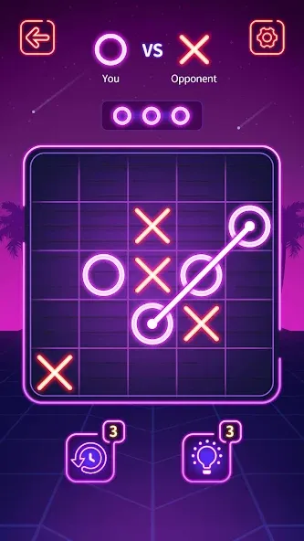 Tic Tac Toe - Offline XOXO (Тиктактое)  [МОД Меню] Screenshot 1