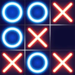 Взломанная Tic Tac Toe - Offline XOXO (Тиктактое)  [МОД Меню] - полная версия apk на Андроид