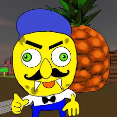 Взлом Neighbor Sponge. Scary Secret  [МОД Unlimited Money] - полная версия apk на Андроид