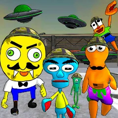 Скачать взломанную Sponge Area 51. Neighbor Alien  [МОД Menu] - стабильная версия apk на Андроид