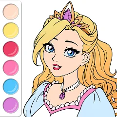 Скачать взломанную Princess Coloring Book Game  [МОД Меню] - последняя версия apk на Андроид