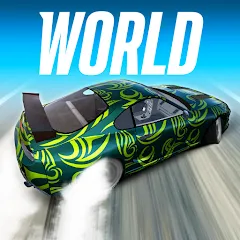 Скачать взломанную Drift Max World - Racing Game (Дрифт Макс Ворлд)  [МОД Бесконечные монеты] - полная версия apk на Андроид