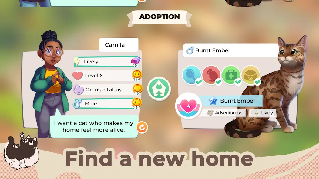 Cat Rescue Story: Pet Shelter (Кэт Рескью Стори)  [МОД Menu] Screenshot 5