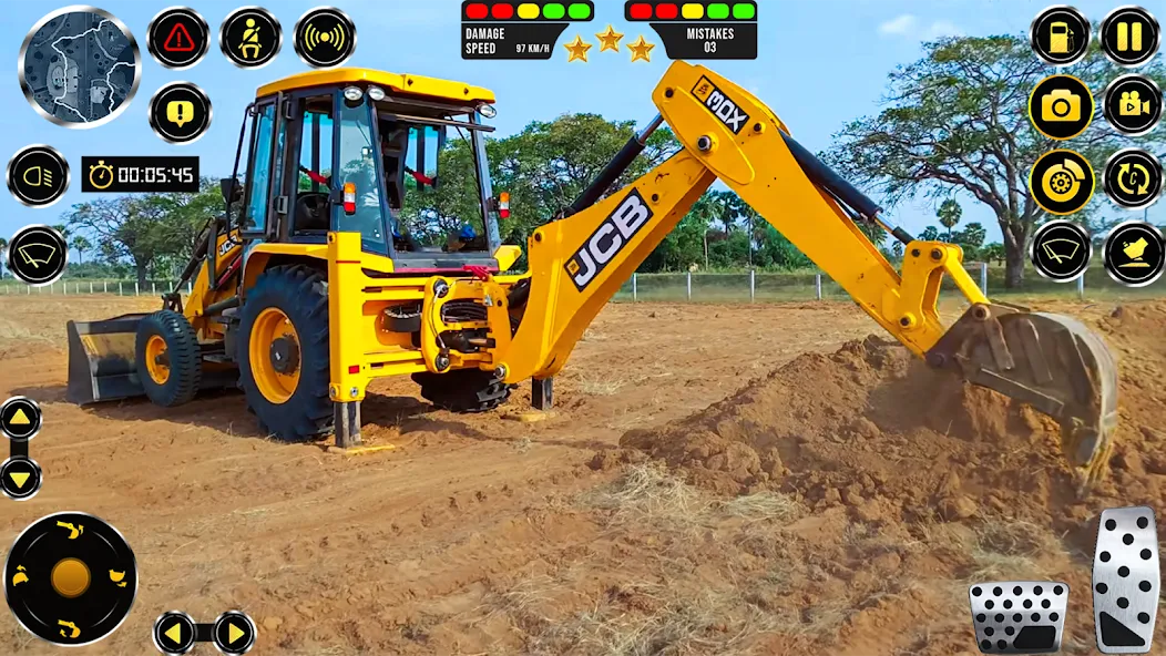 JCB Excavator Construction 3D  [МОД Все открыто] Screenshot 2