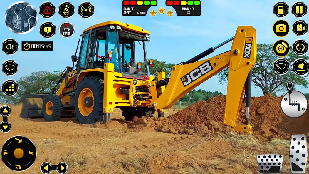 JCB Excavator Construction 3D  [МОД Все открыто] Screenshot 5