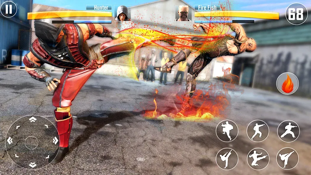 Kung Fu Fighting Karate Games (Кунгфу файтинг карате игры)  [МОД Бесконечные монеты] Screenshot 1