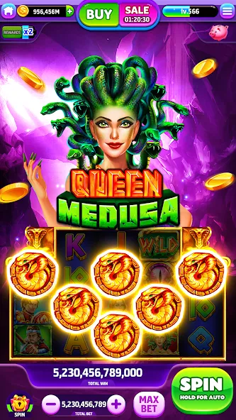 Spin To Rich - Vegas Slots (Спин Ту Рич)  [МОД Menu] Screenshot 3