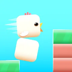 Взломанная Square Bird - Flappy Chicken (Сквер Брд)  [МОД Много денег] - полная версия apk на Андроид