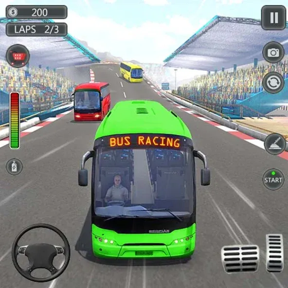 Coach Bus Games: Bus Simulator (Коуч Бас Геймс)  [МОД Меню] Screenshot 1