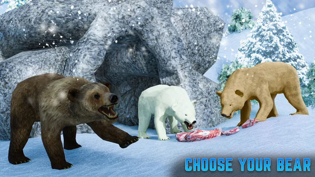 Polar Bear Family Survival  [МОД Все открыто] Screenshot 2