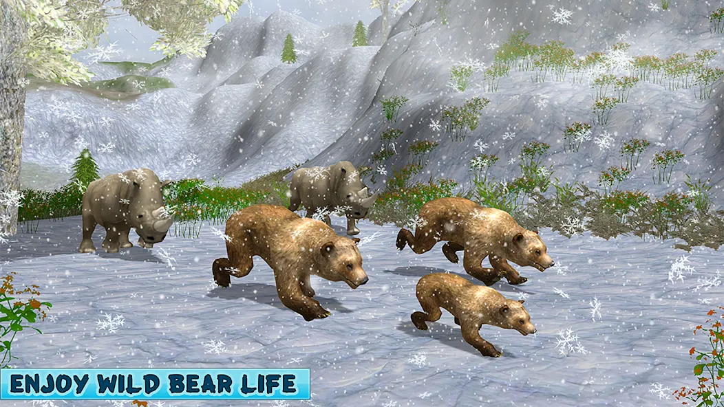 Polar Bear Family Survival  [МОД Все открыто] Screenshot 5