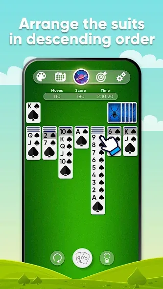 Spider Solitaire (Спайдер Солитер)  [МОД Много денег] Screenshot 2