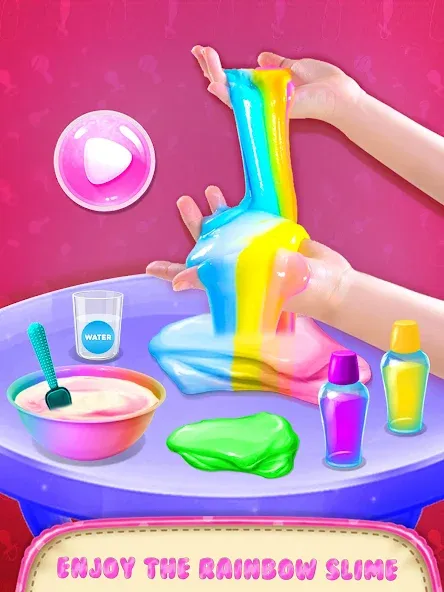 Make Fluffy Slime Maker Game  [МОД Бесконечные деньги] Screenshot 1