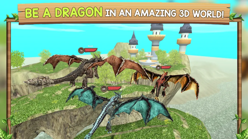 Dragon Sim Online: Be A Dragon  [МОД Unlocked] Screenshot 1