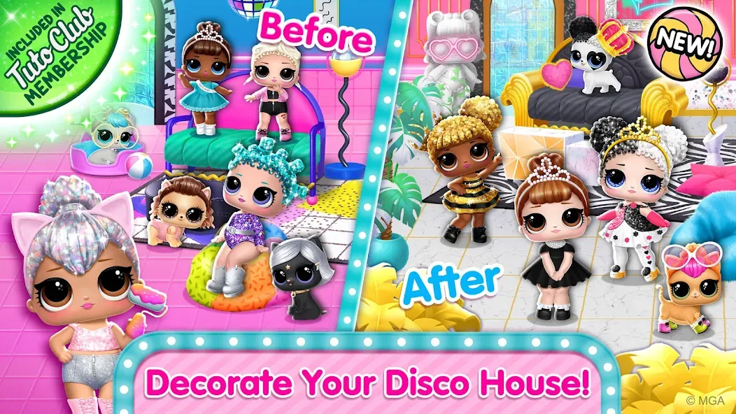 L.O.L. Surprise! Disco House  [МОД Unlocked] Screenshot 1