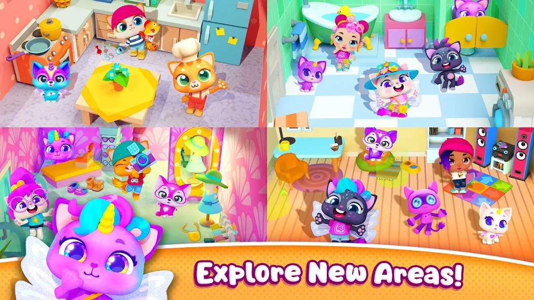 Pocket Town - Animal World  [МОД Много монет] Screenshot 5