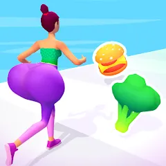 Взломанная Twerk Race 3D: Belly Body Run (Тверк Рейс 3D)  [МОД Unlocked] - последняя версия apk на Андроид