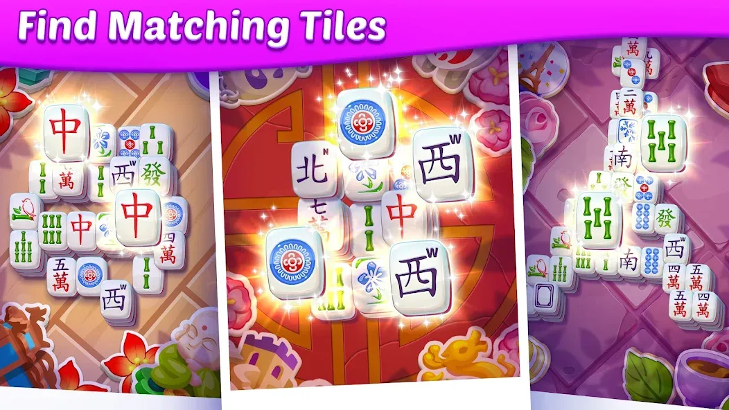 Mahjong City Tours: Tile Match (Маджонг Сити Турс)  [МОД Menu] Screenshot 2