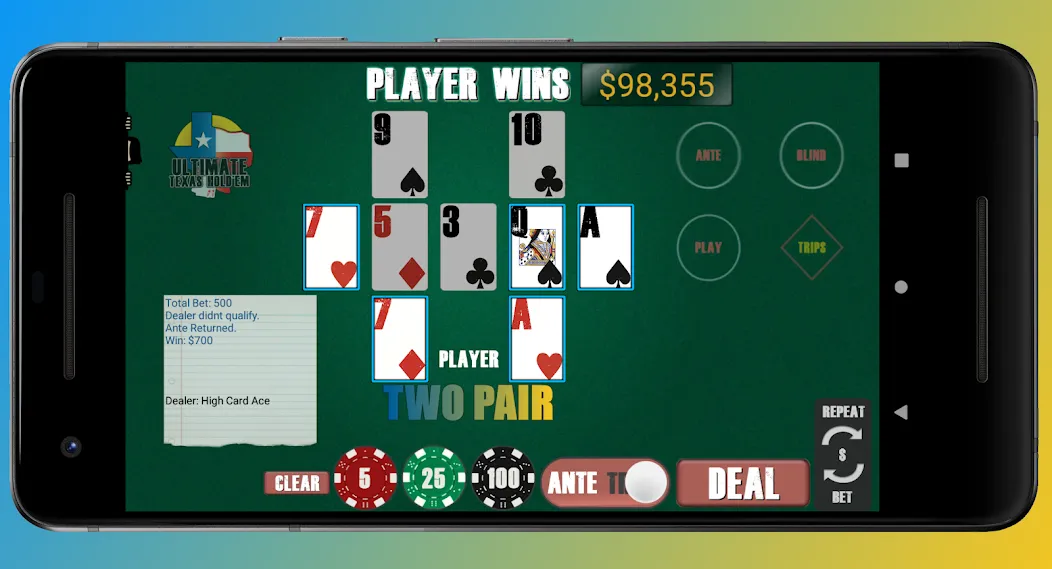 Texas Ultimate Holdem (Техасский Ультимейт Холдем)  [МОД Много монет] Screenshot 1