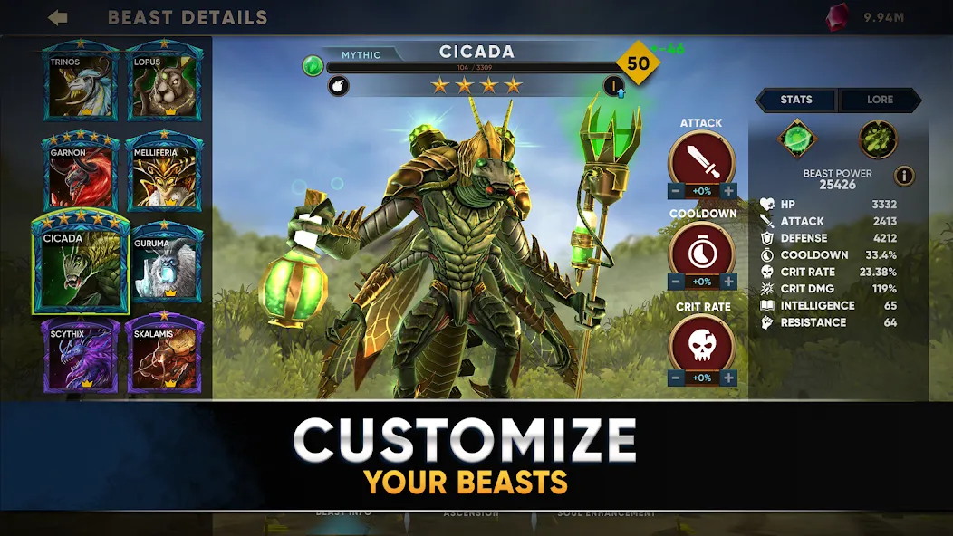 Clash of Beasts: Tower Defense (Клэш оф Бистс)  [МОД Меню] Screenshot 4