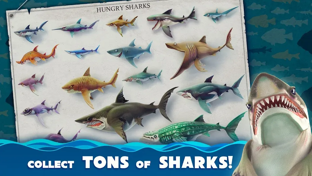 Hungry Shark World (Хангри Шарк Ворлд)  [МОД Menu] Screenshot 2