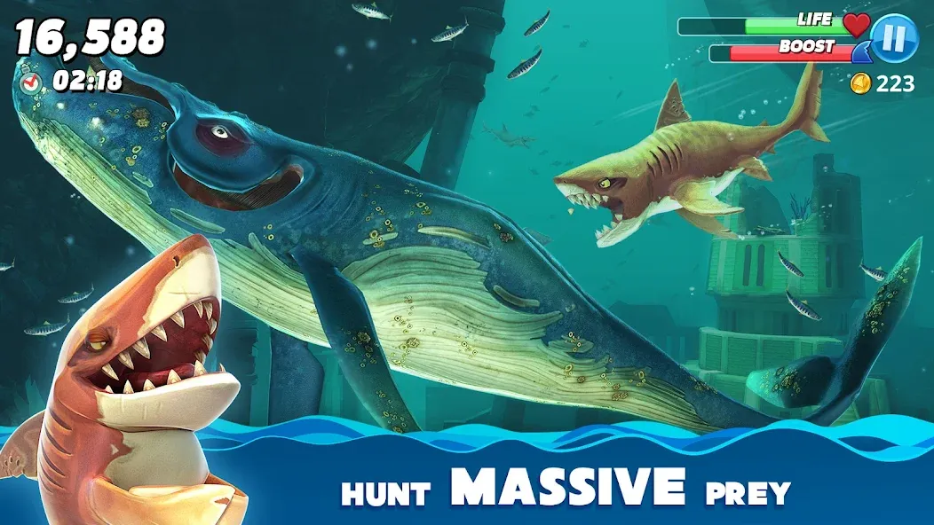 Hungry Shark World (Хангри Шарк Ворлд)  [МОД Menu] Screenshot 5