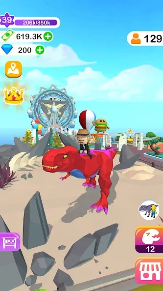 Dino Tycoon - 3D Building Game  [МОД Unlimited Money] Screenshot 4