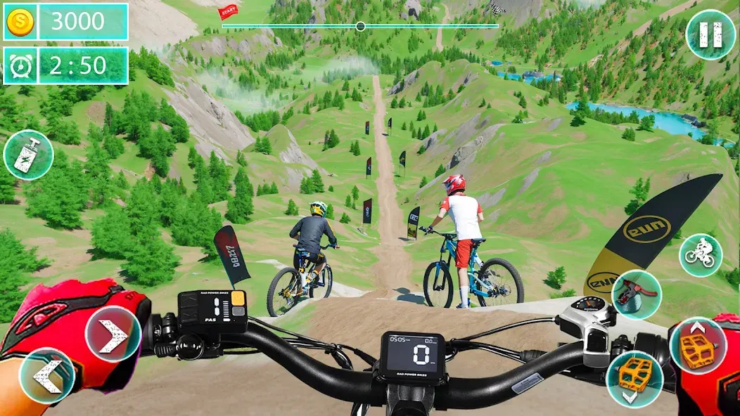 MTB Downhill: BMX Racer  [МОД Много денег] Screenshot 3