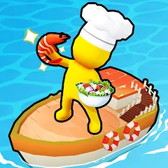 Скачать взломанную Sea Restaurant - Travel Tycoon (Си Ресторан)  [МОД Много монет] - полная версия apk на Андроид