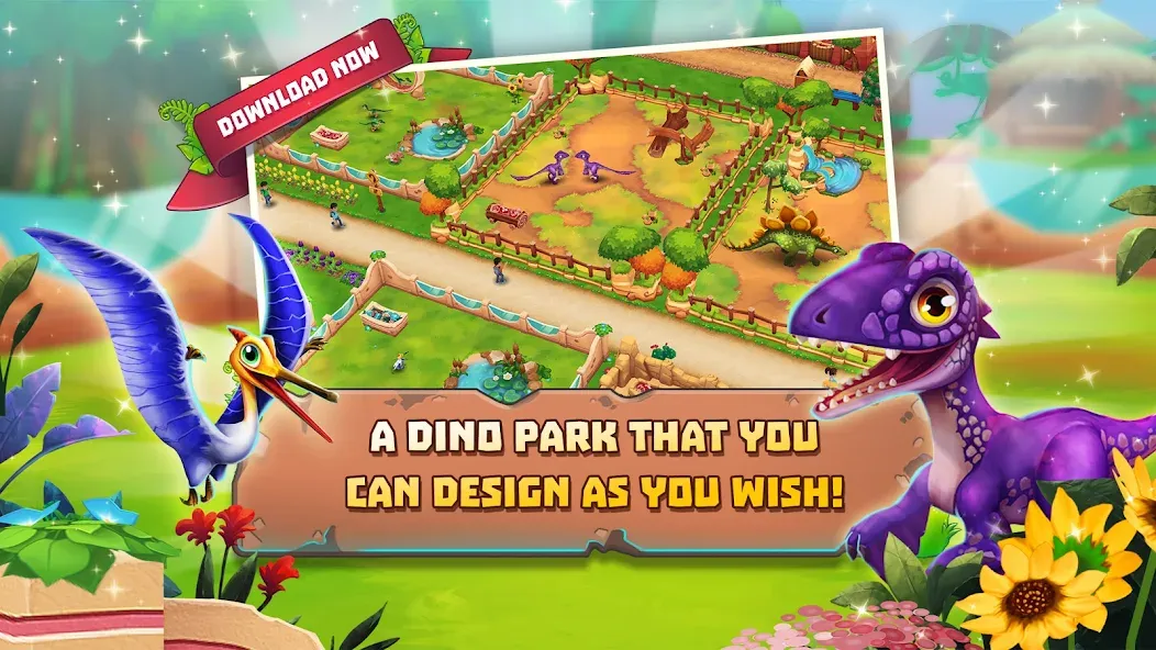 Dinosaur Park – Primeval Zoo (Динозавровый парк)  [МОД Много денег] Screenshot 1