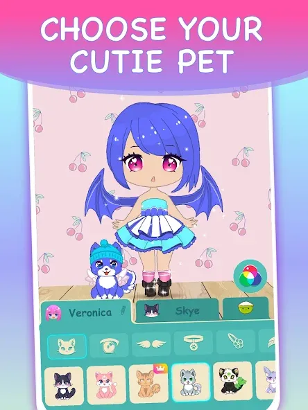 Chibi Dress Up Games for Girls  [МОД Unlocked] Screenshot 5