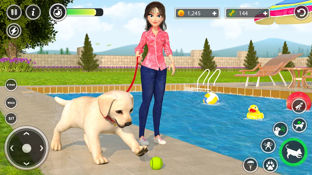 Dog Simulator Pet Dog Games 3D  [МОД Меню] Screenshot 2