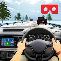 Скачать взлом VR Traffic Racing In Car Drive (ВР Трафик Гонки на Автомобиле Вождения)  [МОД Бесконечные деньги] - стабильная версия apk на Андроид