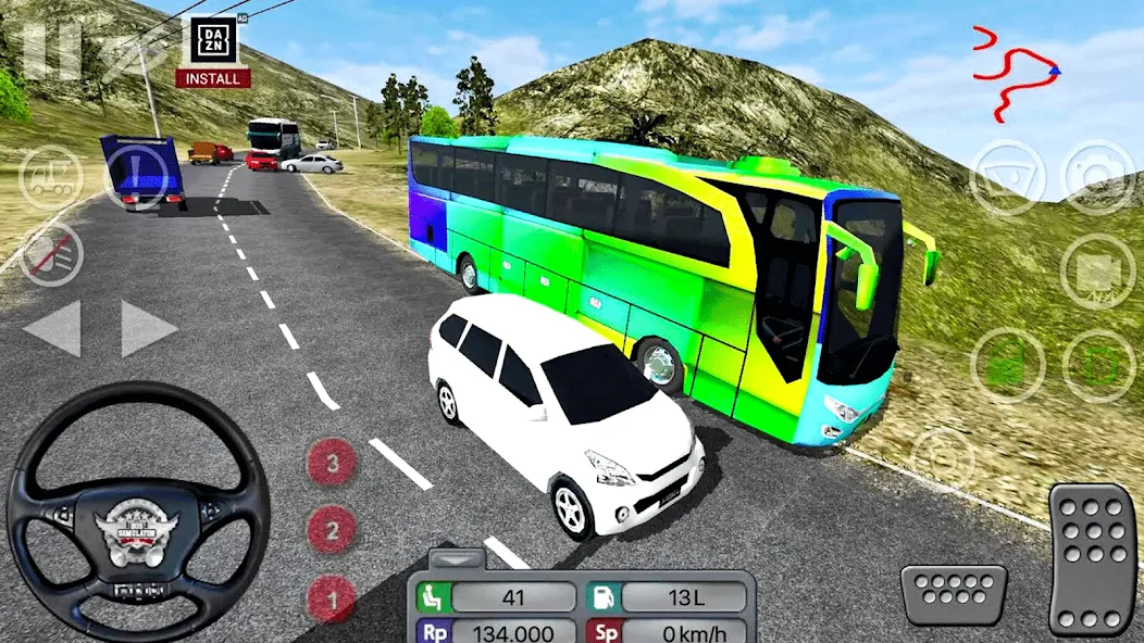 Coach Tourist Bus City Driving  [МОД Бесконечные монеты] Screenshot 3