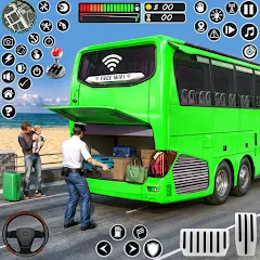 Скачать взлом Coach Tourist Bus City Driving  [МОД Бесконечные монеты] - стабильная версия apk на Андроид