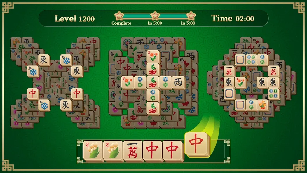 Mahjong Solitaire: 3 Tiles (Маджонг Классик)  [МОД Много монет] Screenshot 1