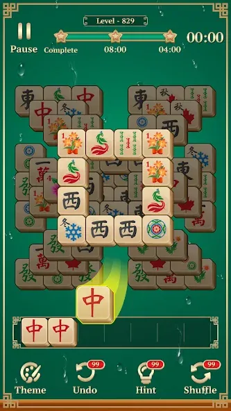 Mahjong Solitaire: 3 Tiles (Маджонг Классик)  [МОД Много монет] Screenshot 2