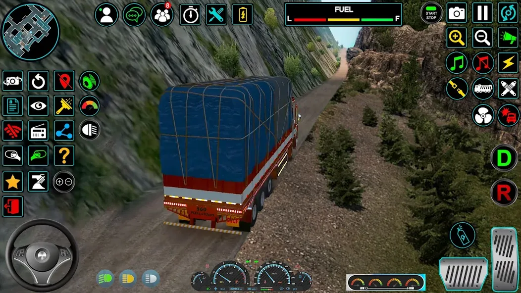 Indian Truck Offroad Cargo Sim (Индийский грузовик   )  [МОД Бесконечные деньги] Screenshot 3