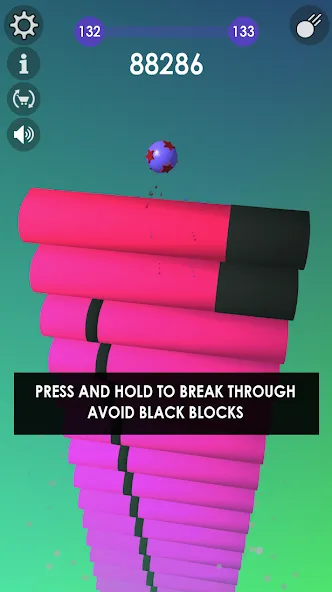 Ball: Blast colorful bricks 3d  [МОД Menu] Screenshot 1