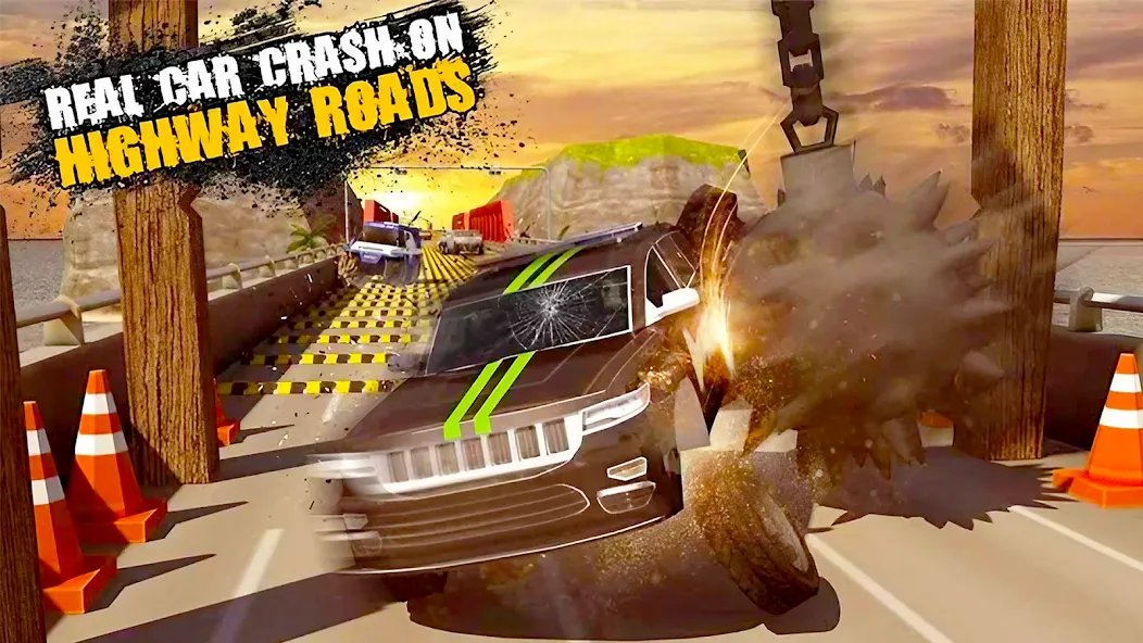 Car Crash Speed Bump Car Games  [МОД Все открыто] Screenshot 1