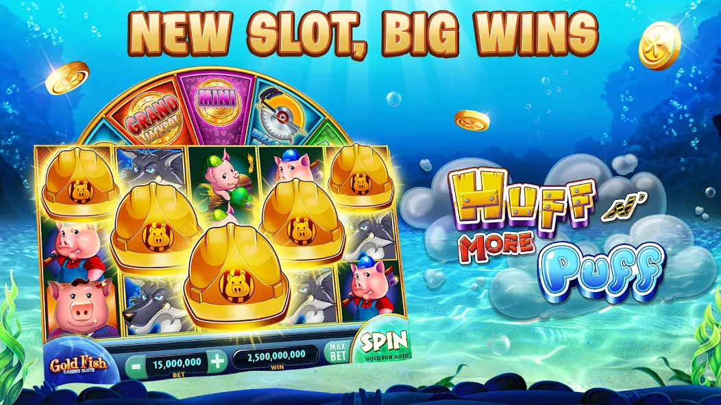 Gold Fish Casino Slot Games (Голдфиш)  [МОД Menu] Screenshot 1