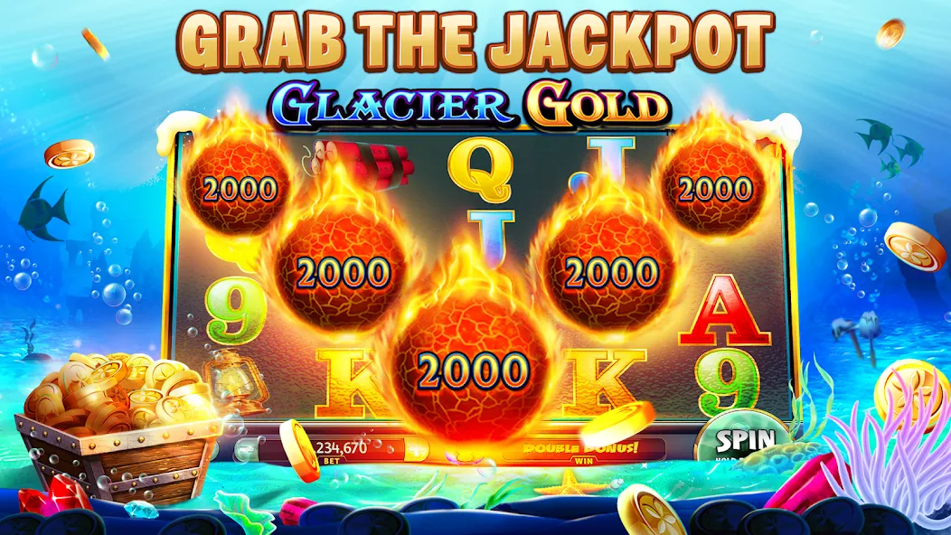 Gold Fish Casino Slot Games (Голдфиш)  [МОД Menu] Screenshot 3