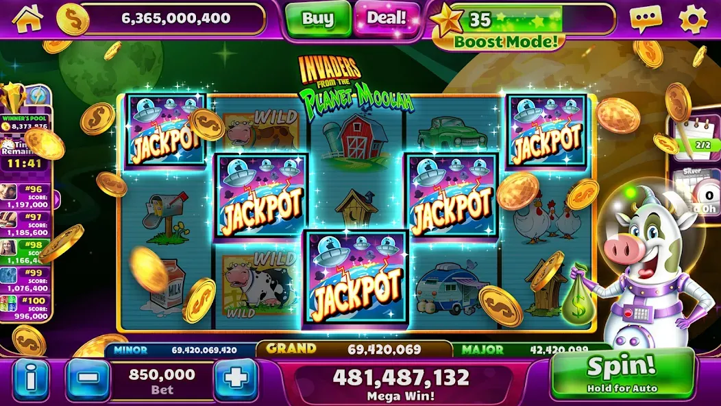 Jackpot Party Casino Slots (Джекпот Пати)  [МОД Unlocked] Screenshot 3