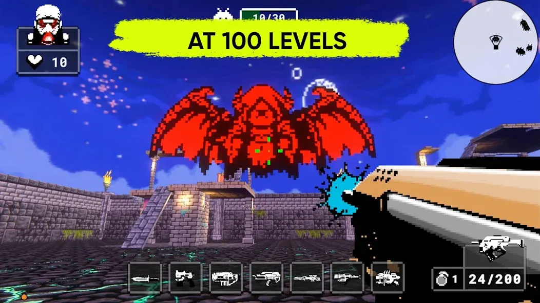 Doomsday pixel shooter 3d (Дум пиксельный шутер 3D)  [МОД Unlimited Money] Screenshot 3